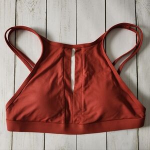 Skye Halter Bikini Top Size Medium Terracotta